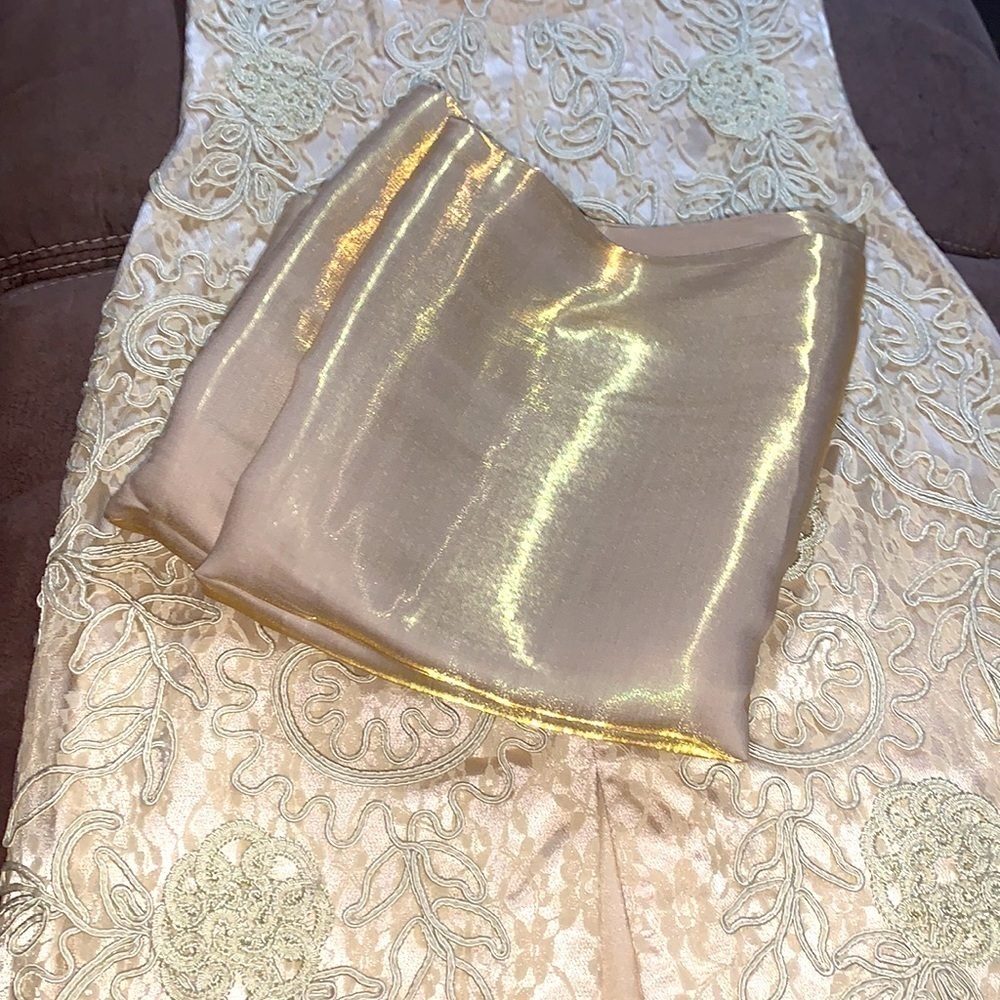 Sue Wong Cocktail Dress with matching Wrap Gold size 2 - Picture 14 of 14